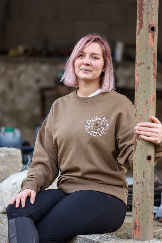 OURAGAN - Sweat-shirt écoresponsable à col rond oversize unisexe